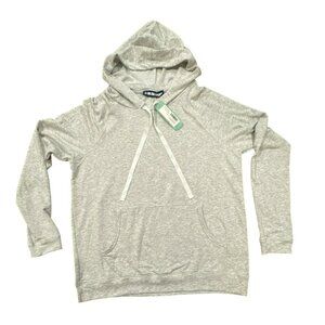 Ink Love and Peace Heatherly Knit Hoodie Sweatshirt NWT Stitch Fix Gray Large